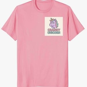 Pink Unicorn Graphic T-Shirt